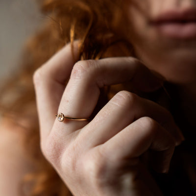 Knappkorall liten - Ring