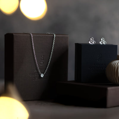 Julkit - Knappkorall örhängen Brissund + Knappkorall halsband liten Korall - Silver