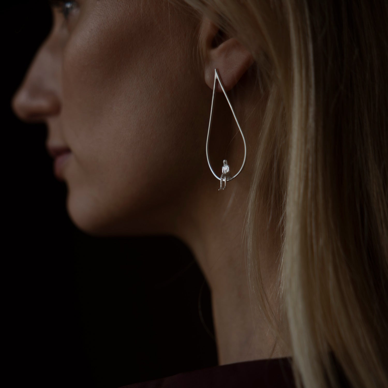 Egentid - Örhänge droppform