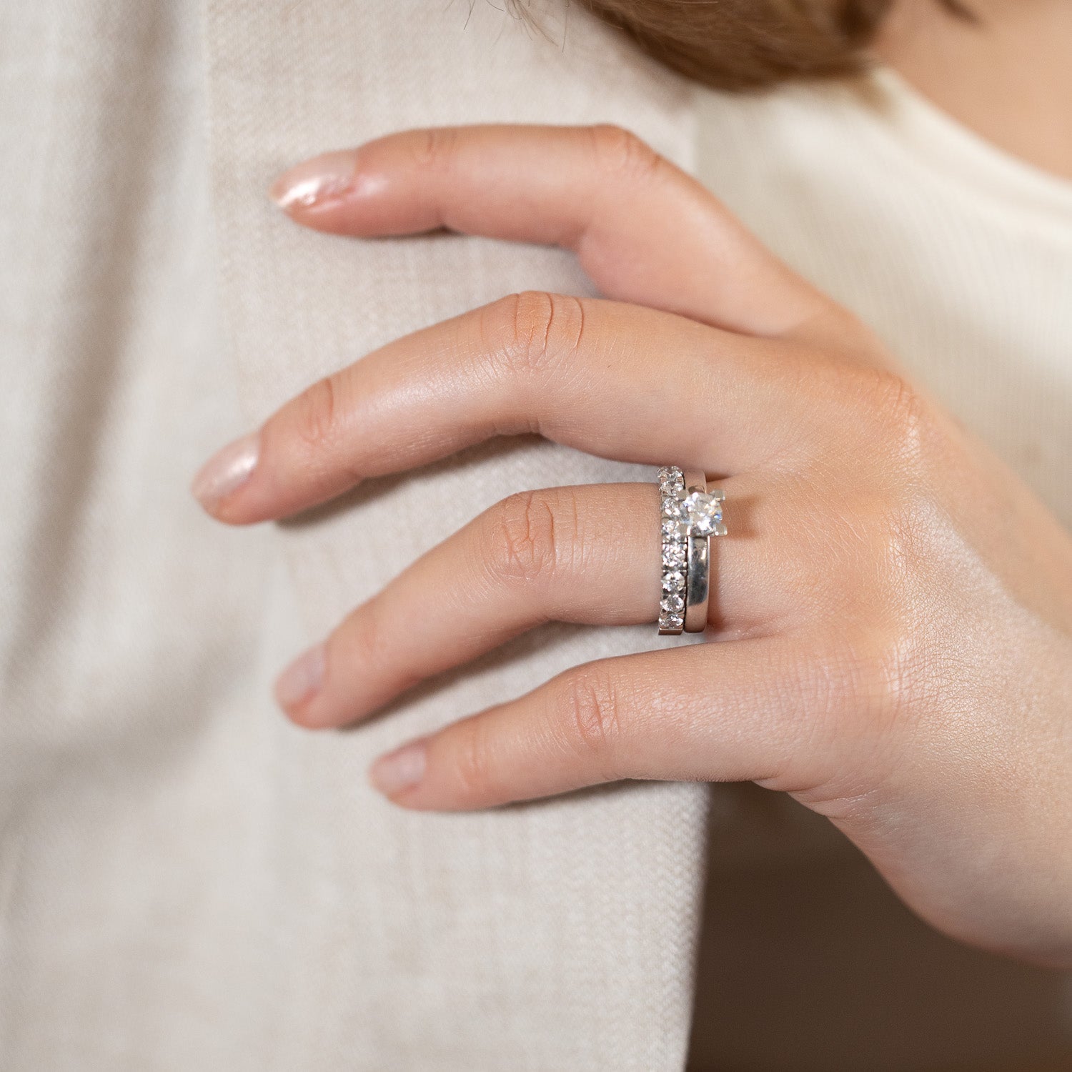 Strandpromenaden ring (9x0,09ct)