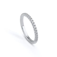 Vitviken - 19 x 0,015 ct - Alliansring