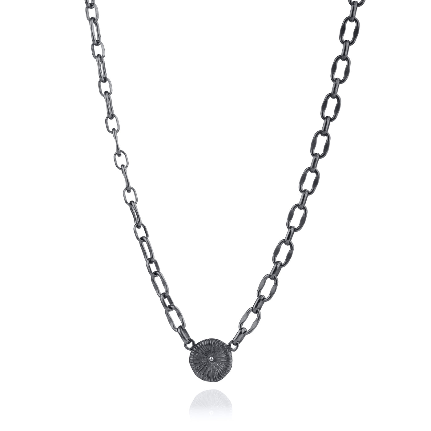 Knappkorall - Halsband grov kedja
