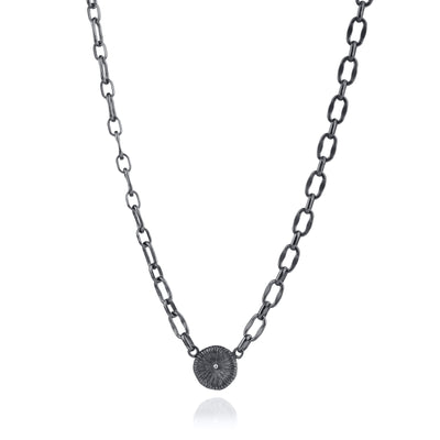 Knappkorall - Halsband grov kedja