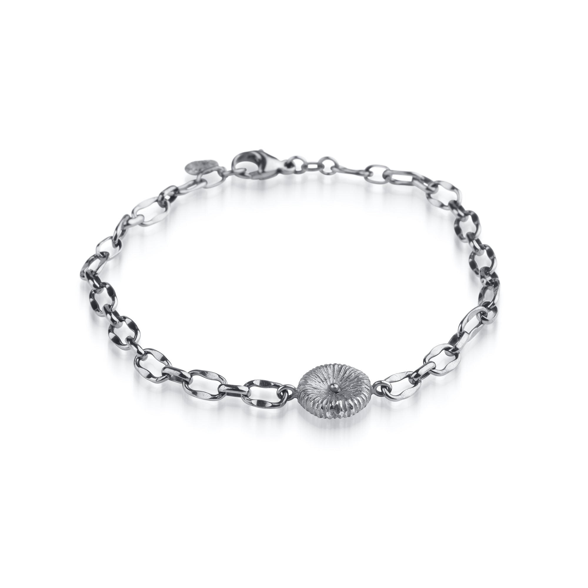 Knappkorall - Armband grov kedja