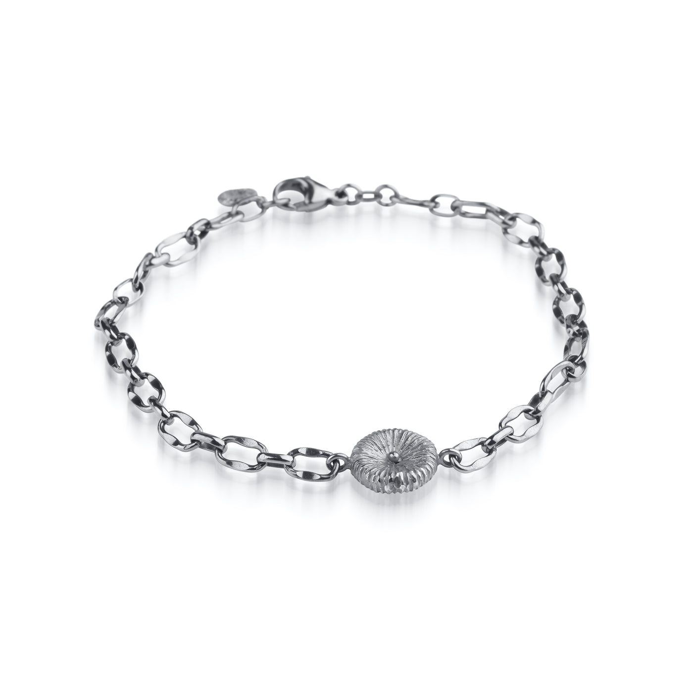 Knappkorall - Armband grov kedja