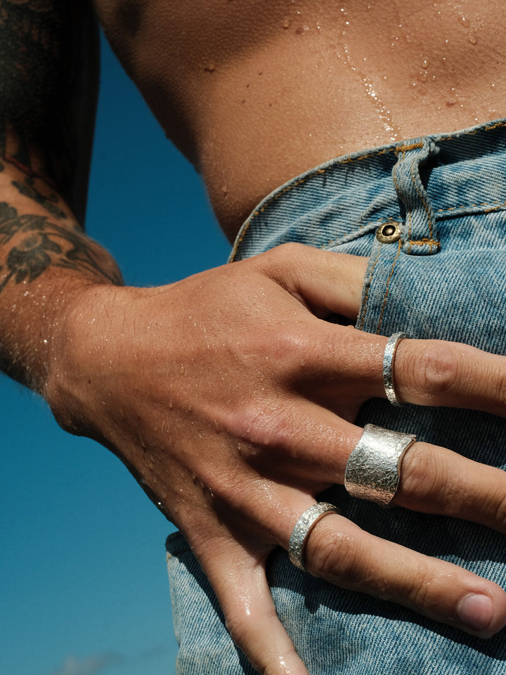 KARG - Robust silverring med unik design