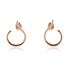 Martall örhänge stor med 34 diamanter, elegant design