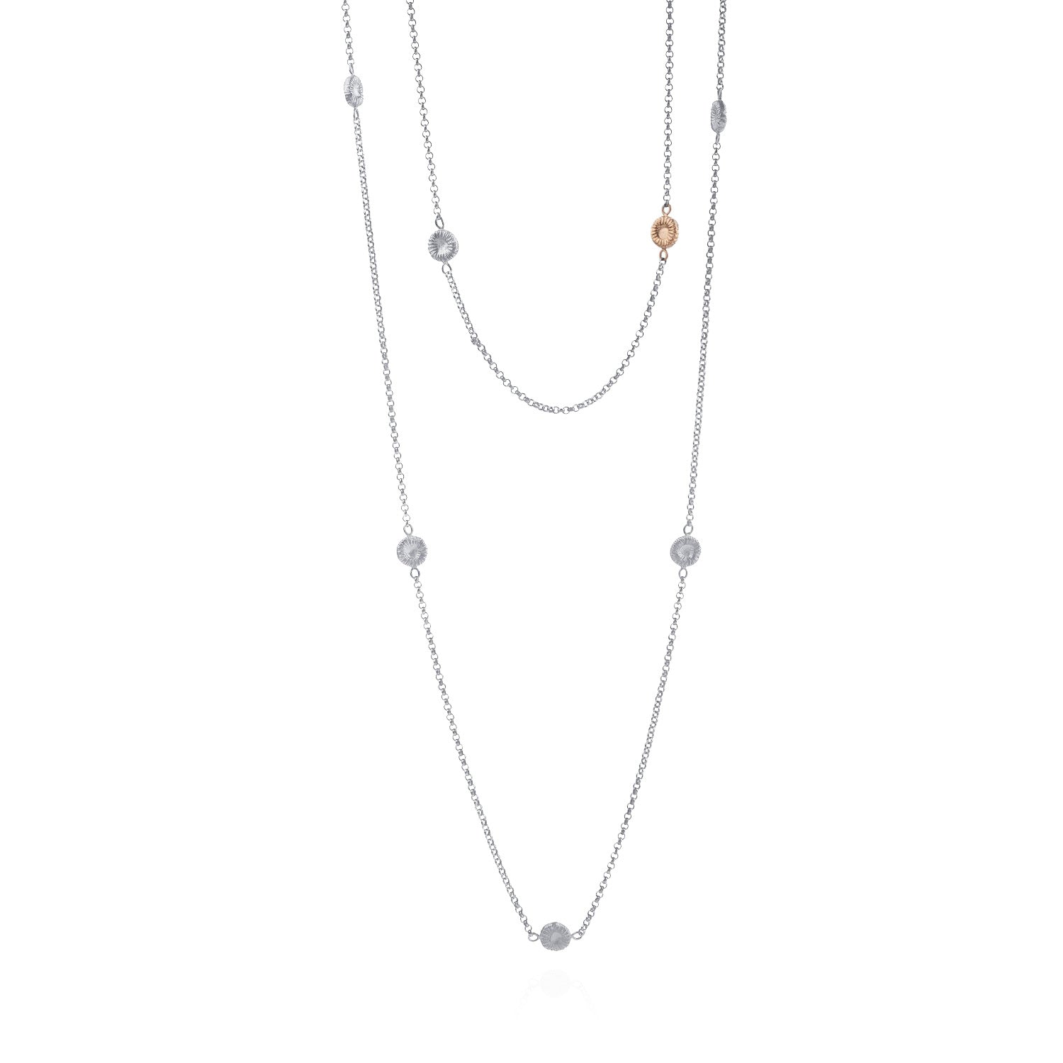 Knappkorall ”Fossilfrossa” halsband