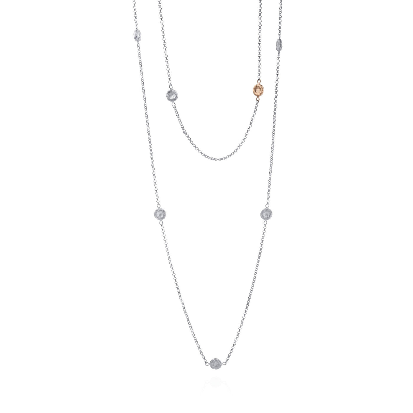 Knappkorall ”Fossilfrossa” halsband
