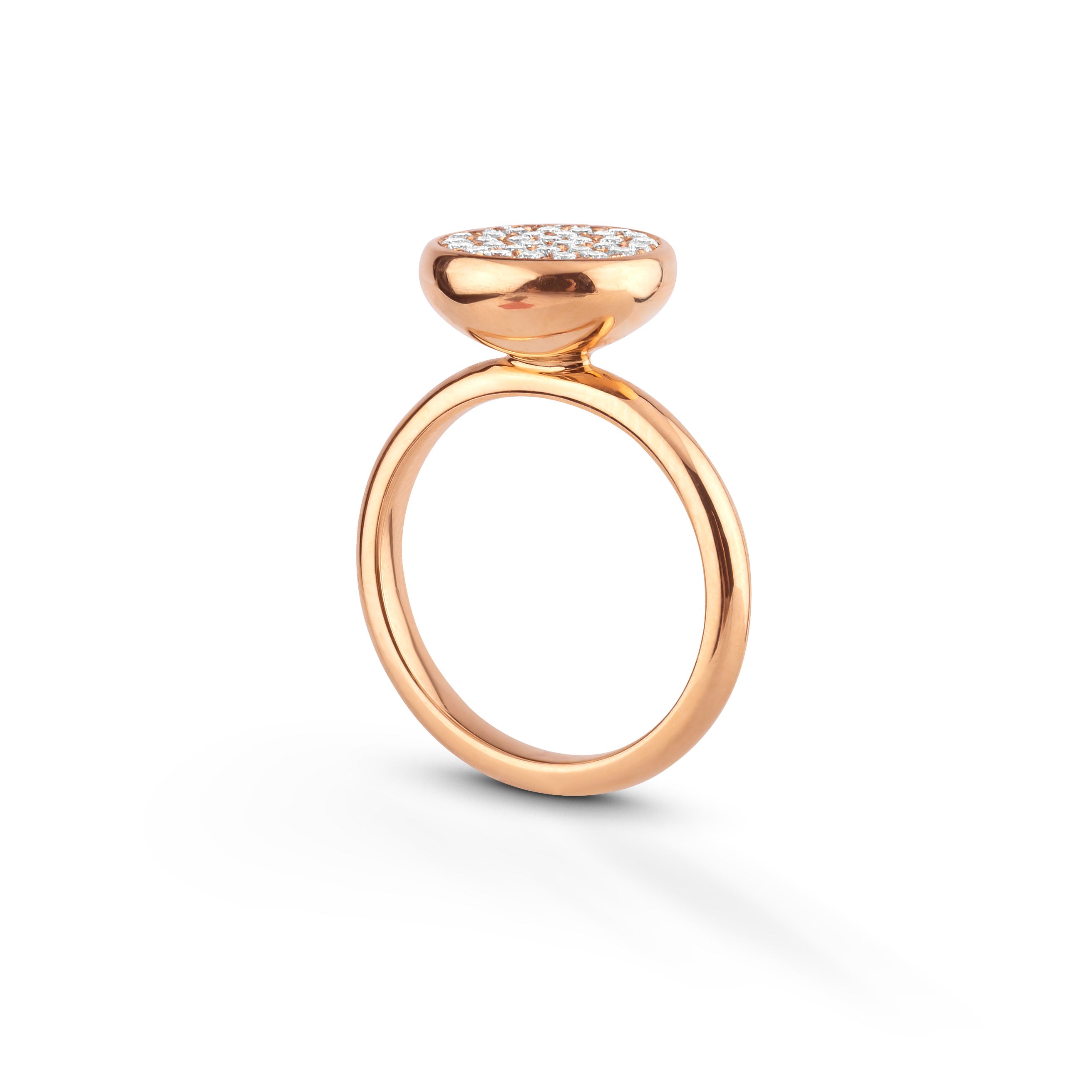Lyxig Sparkle Haloring i 18k guld med diamanter