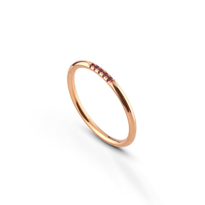 Leilu Ring 5 stenar - 18k guld
