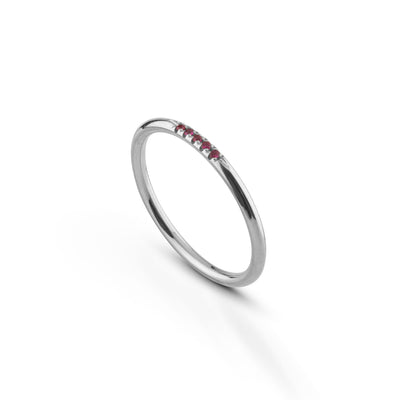 Leilu Ring 5 stenar - 18k guld