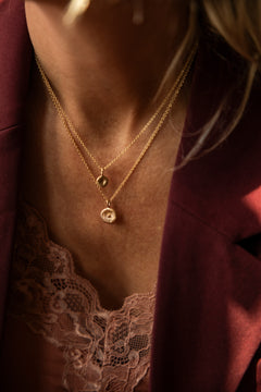 Knappkorall berlockhalsband - Large